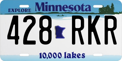 MN license plate 428RKR