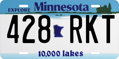 MN license plate 428RKT