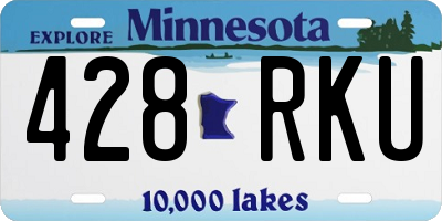 MN license plate 428RKU