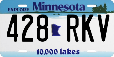 MN license plate 428RKV