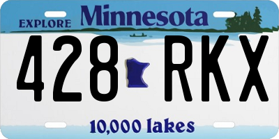 MN license plate 428RKX