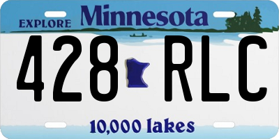 MN license plate 428RLC