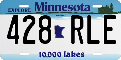 MN license plate 428RLE