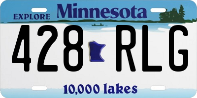 MN license plate 428RLG
