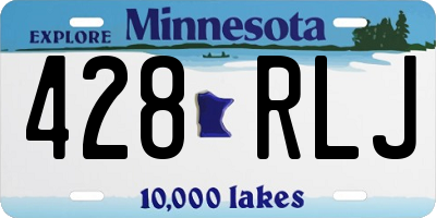 MN license plate 428RLJ