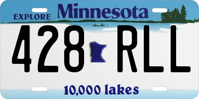 MN license plate 428RLL