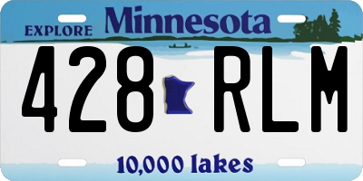 MN license plate 428RLM