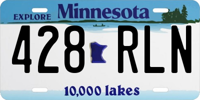 MN license plate 428RLN