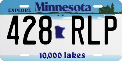 MN license plate 428RLP