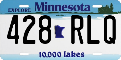 MN license plate 428RLQ