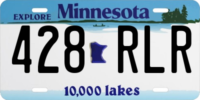MN license plate 428RLR