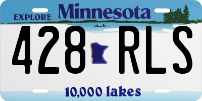 MN license plate 428RLS