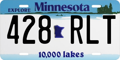 MN license plate 428RLT