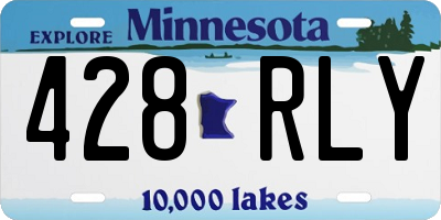 MN license plate 428RLY