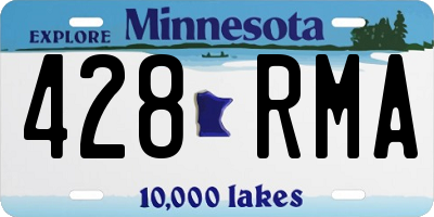 MN license plate 428RMA