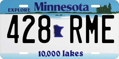 MN license plate 428RME