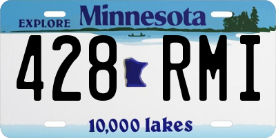 MN license plate 428RMI