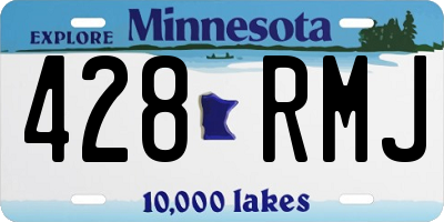 MN license plate 428RMJ