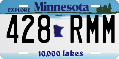 MN license plate 428RMM