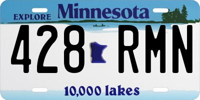 MN license plate 428RMN