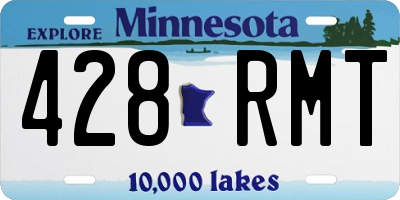 MN license plate 428RMT