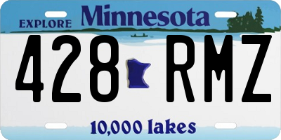 MN license plate 428RMZ