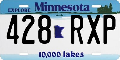 MN license plate 428RXP