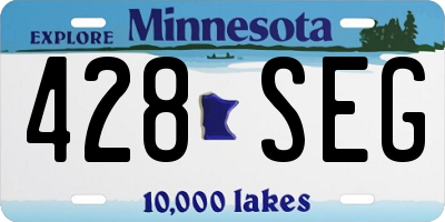 MN license plate 428SEG