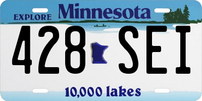 MN license plate 428SEI
