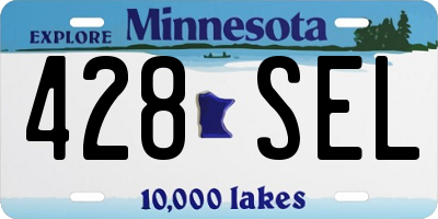 MN license plate 428SEL