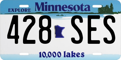 MN license plate 428SES