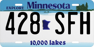 MN license plate 428SFH