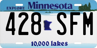 MN license plate 428SFM
