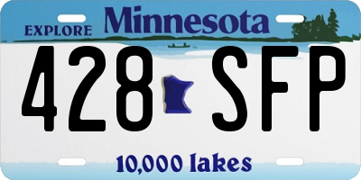 MN license plate 428SFP