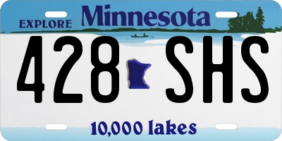 MN license plate 428SHS