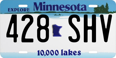 MN license plate 428SHV