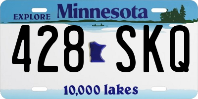 MN license plate 428SKQ