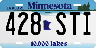 MN license plate 428STI