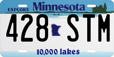 MN license plate 428STM