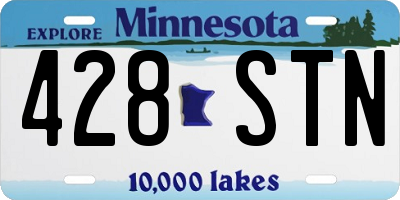 MN license plate 428STN