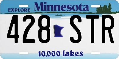 MN license plate 428STR