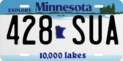 MN license plate 428SUA