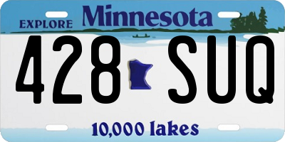 MN license plate 428SUQ