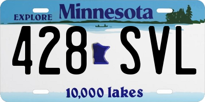 MN license plate 428SVL