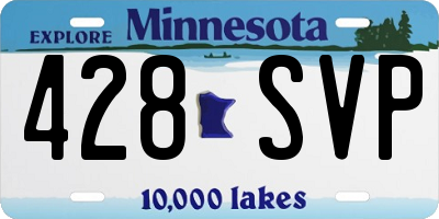 MN license plate 428SVP