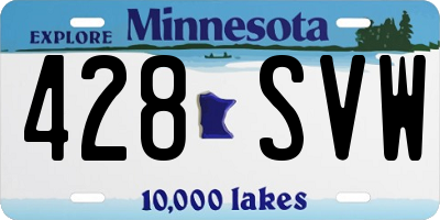 MN license plate 428SVW