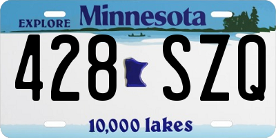 MN license plate 428SZQ