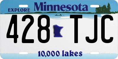 MN license plate 428TJC