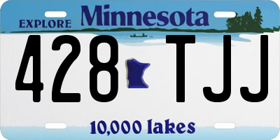 MN license plate 428TJJ