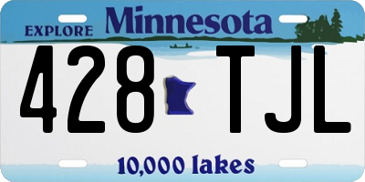 MN license plate 428TJL